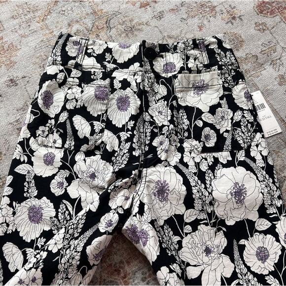 Maeve Anthropologie The Colette Cropped Wide-Leg Printed Pants Size 23 Tall - Picture 9 of 9